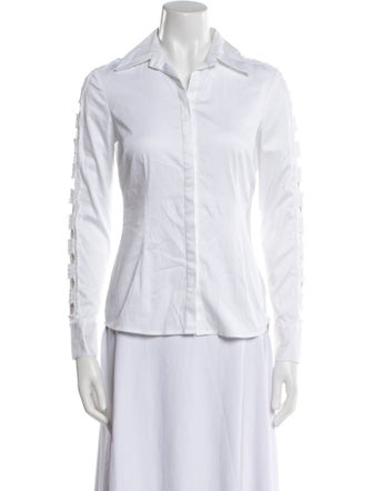 etcetera Long Sleeve Button-Up Top