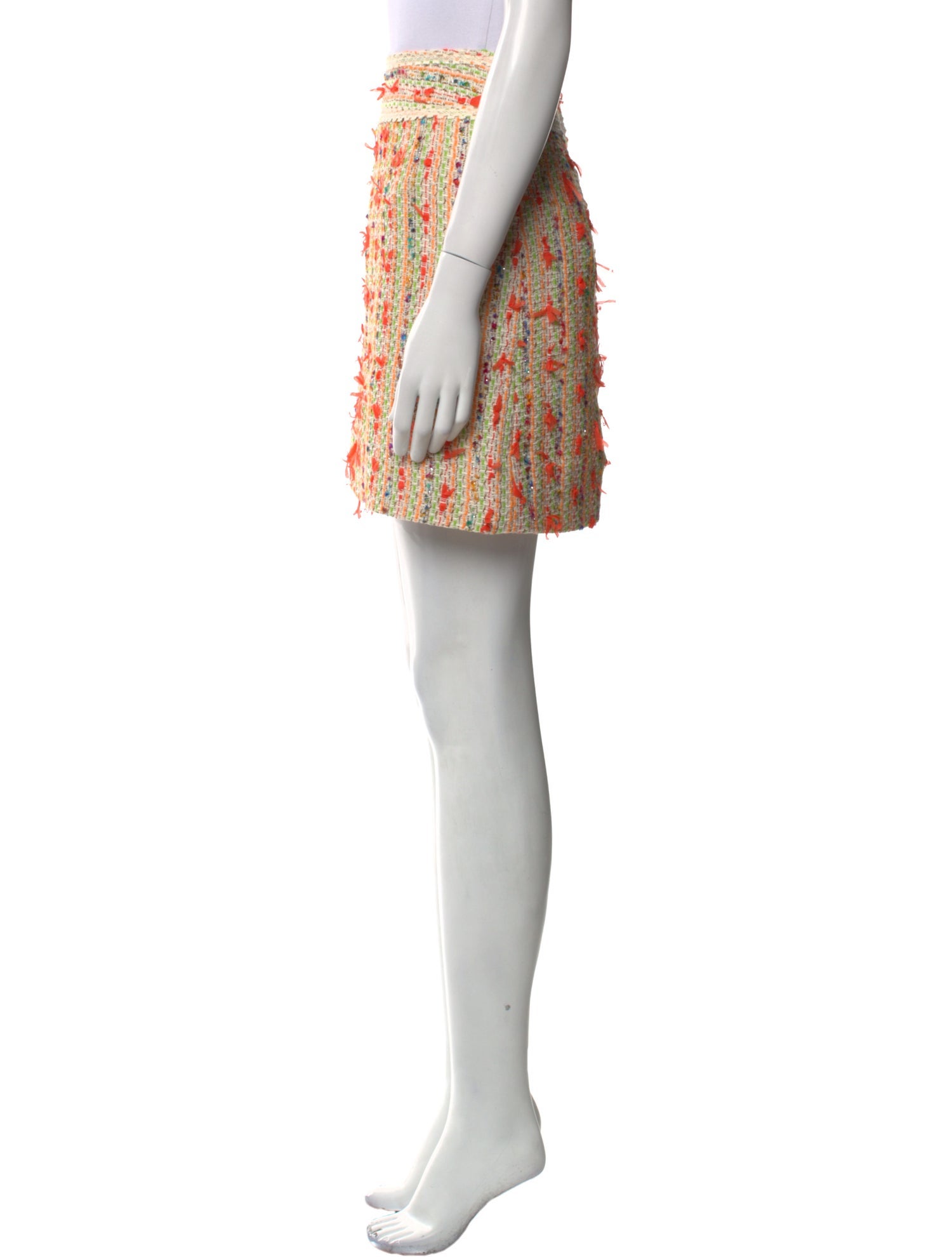 etcetera Tweed Pattern Mini Skirt