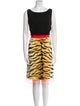etcetera Animal Print Knee-Length Dress