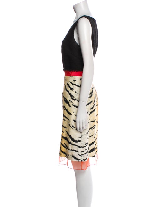 etcetera Animal Print Knee-Length Dress