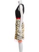 etcetera Animal Print Knee-Length Dress
