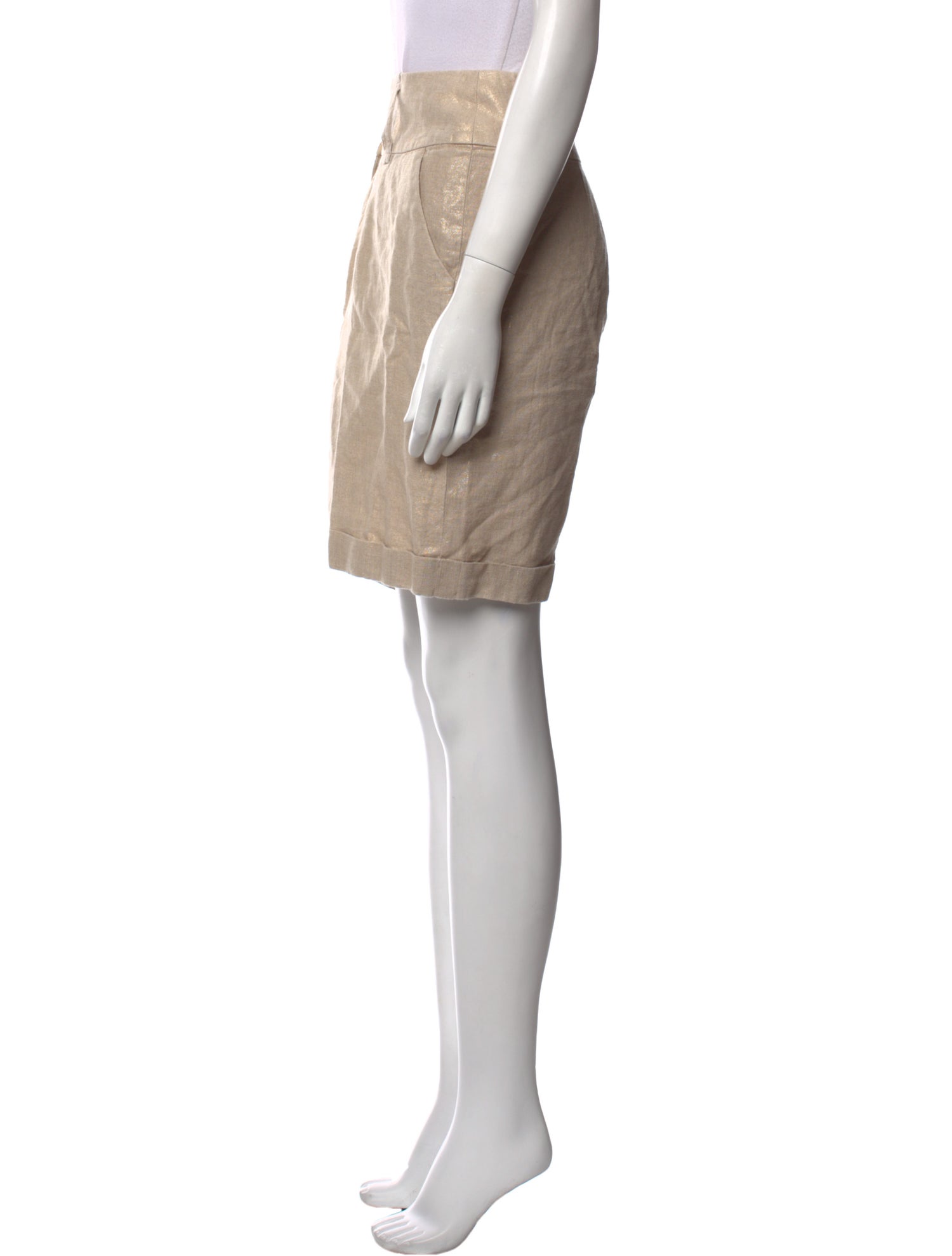 etcetera Linen Knee-Length Shorts