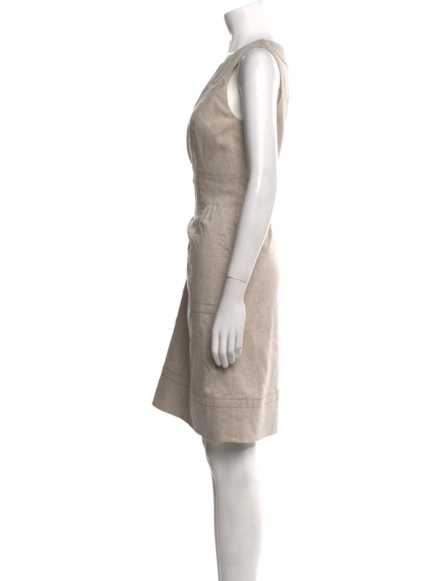 etcetera Scoop Neck Knee-Length Dress