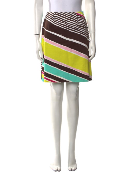 etcetera Striped Knee-Length Skirt
