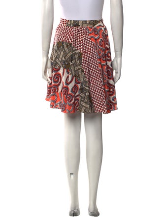 etcetera Silk Knee-Length Skirt