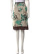 etcetera Silk Knee-Length Skirt