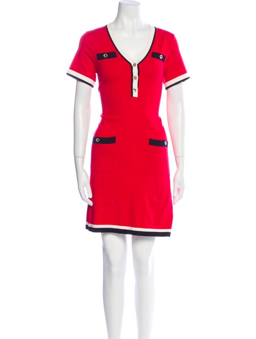 etcetera V-Neck Mini Dress