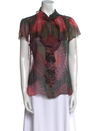 etcetera Silk Printed Blouse