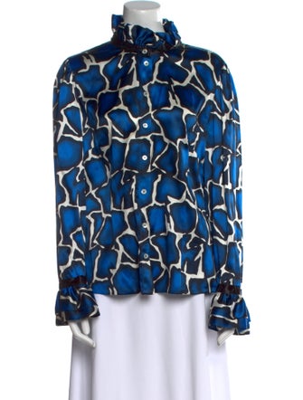 etcetera Silk Printed Blouse