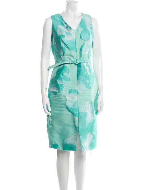 etcetera Floral Print Knee-Length Dress