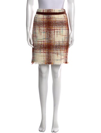 etcetera Plaid Print Mini Skirt