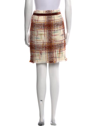 etcetera Plaid Print Mini Skirt