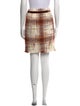 etcetera Plaid Print Mini Skirt