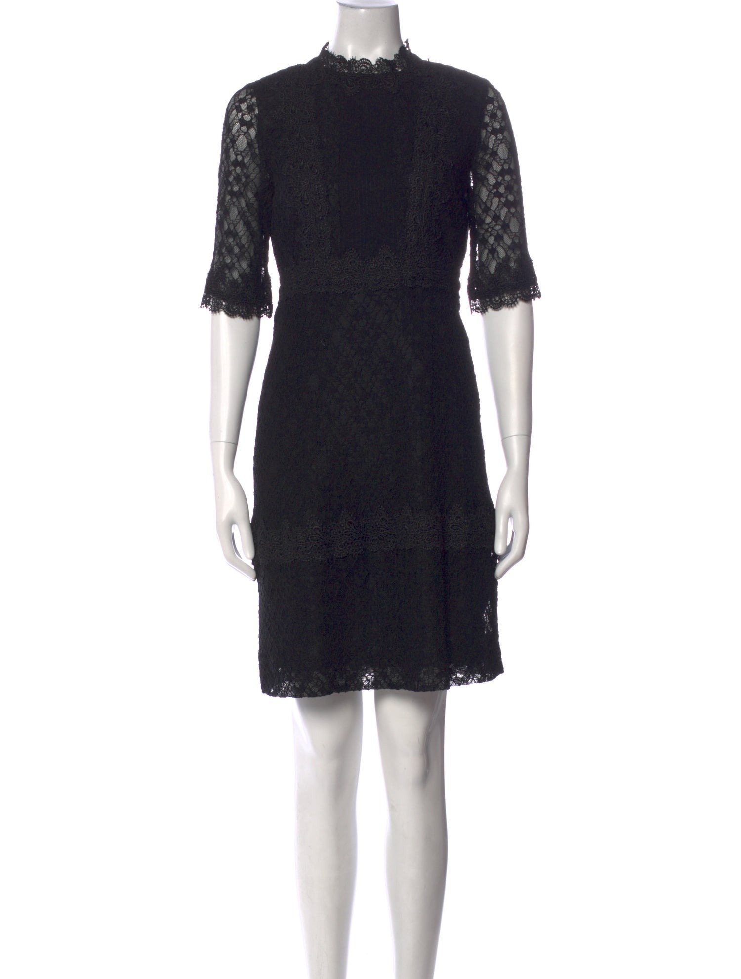 etcetera Mock Neck Knee-Length Dress