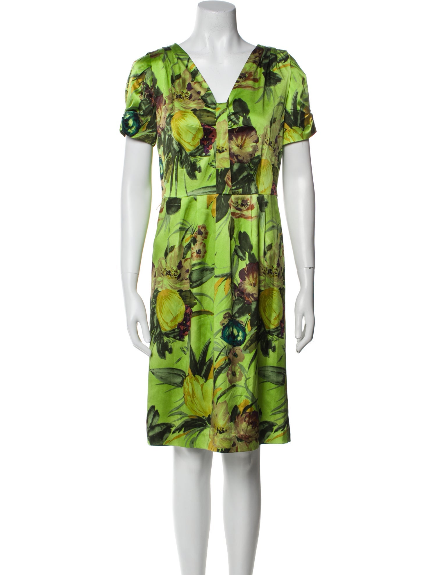etcetera Silk Knee-Length Dress