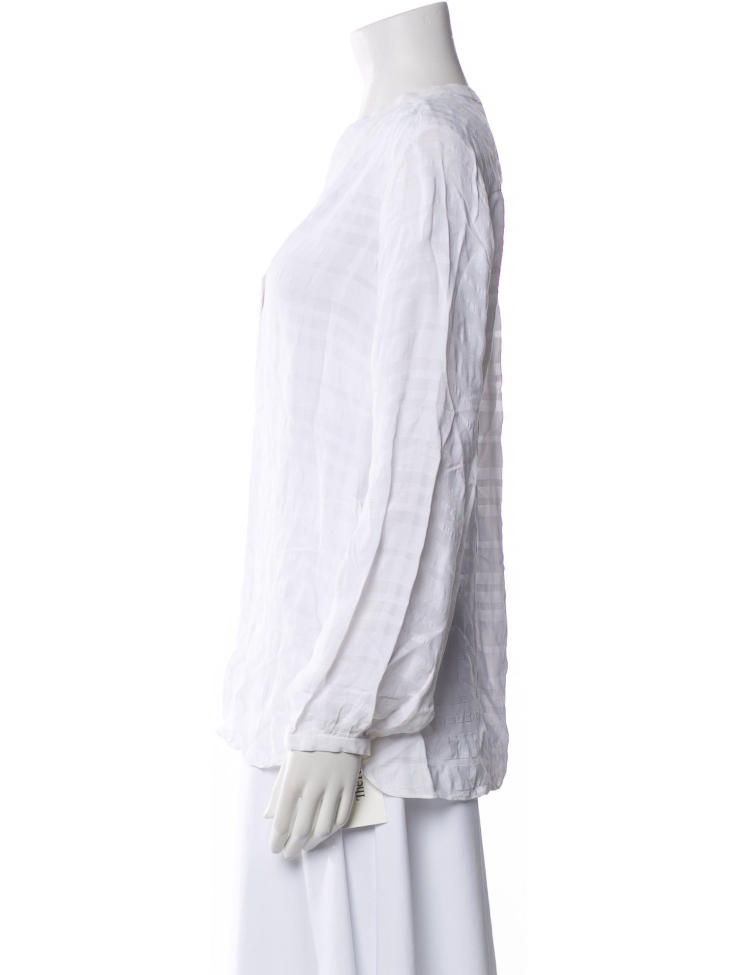 etcetera V-Neck Long Sleeve Blouse