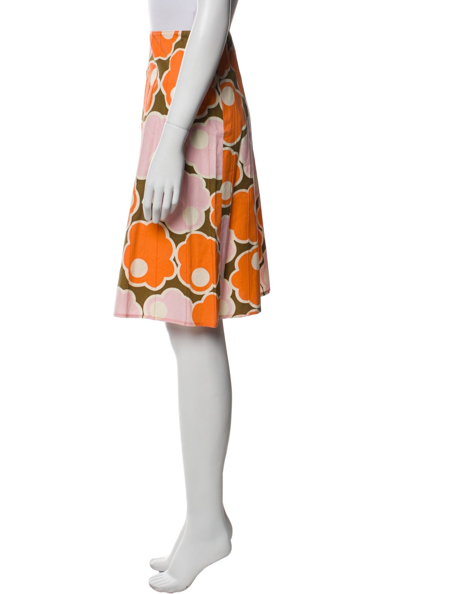 etcetera Floral Print Knee-Length Skirt