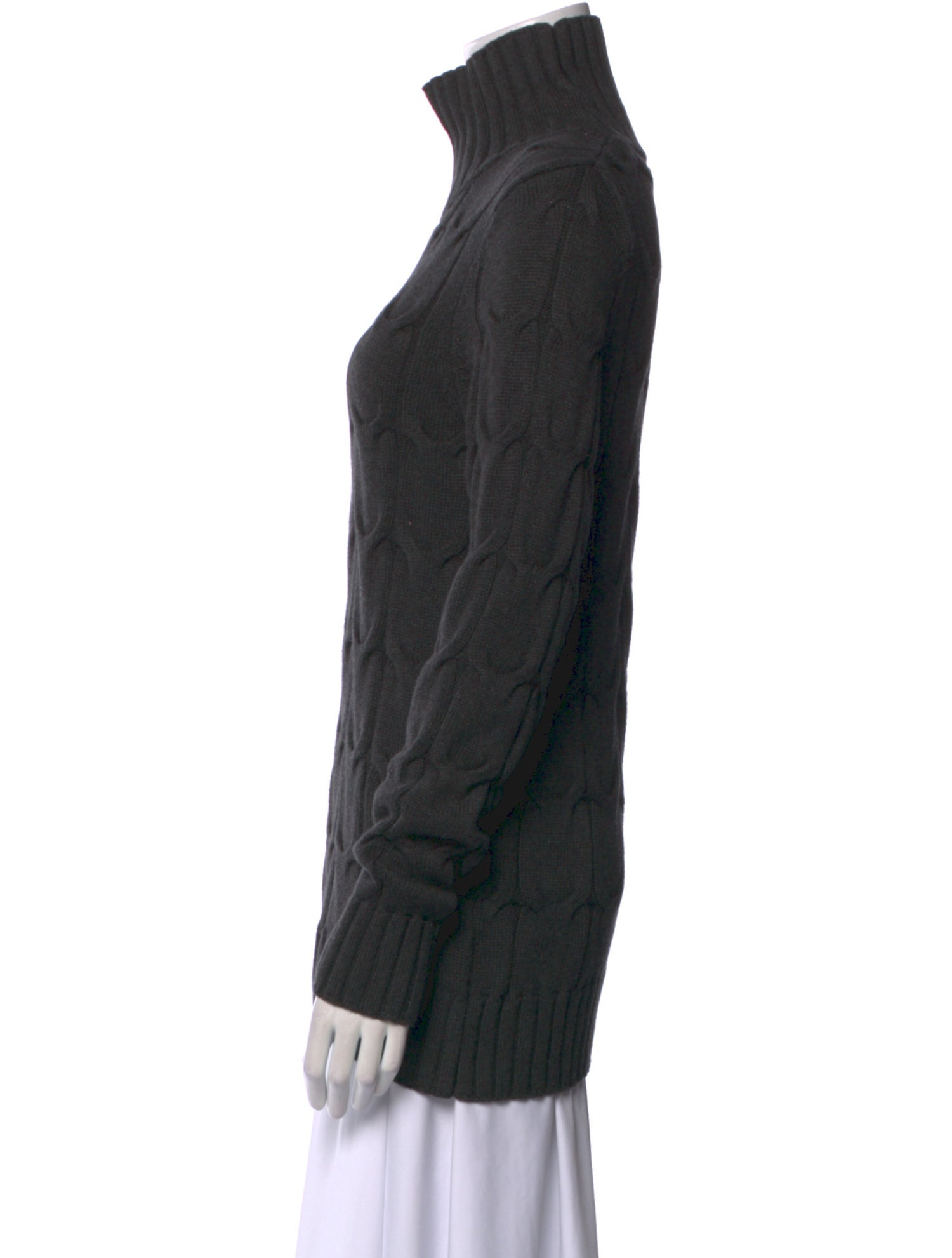 etcetera Plaid Print Turtleneck Sweater