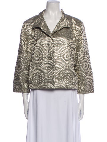 Pre-owned Etcetera Printed Blazer In Multi