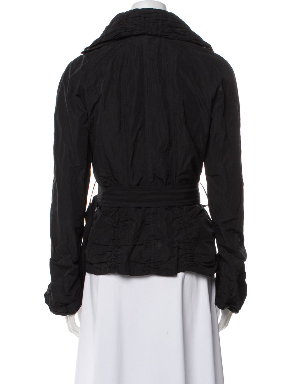etcetera Utility Jacket Black Ruffle Embellishmen… - image 3