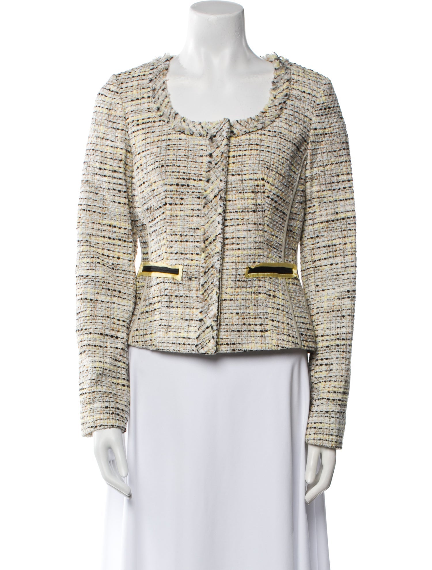 etcetera Tweed Pattern Evening Jacket
