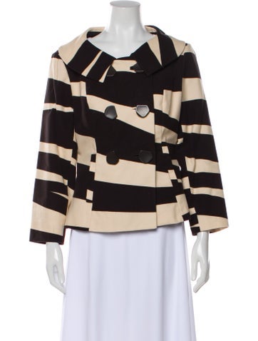 Pre-owned Etcetera Striped Evening Jacket In Brown