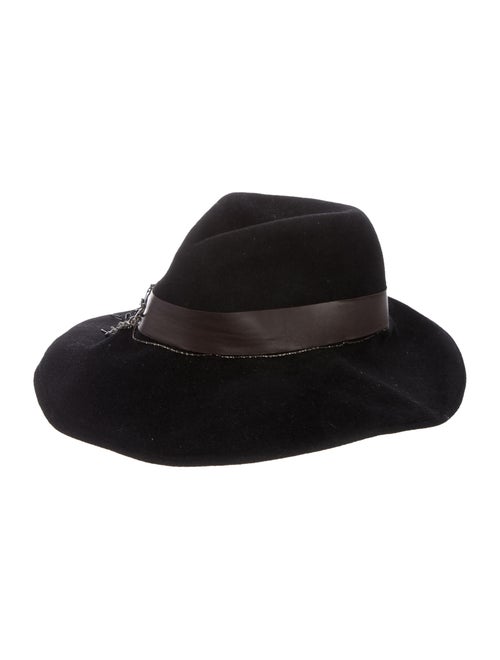 Eugenia Kim Rabbit Fur Fedora Hat Black