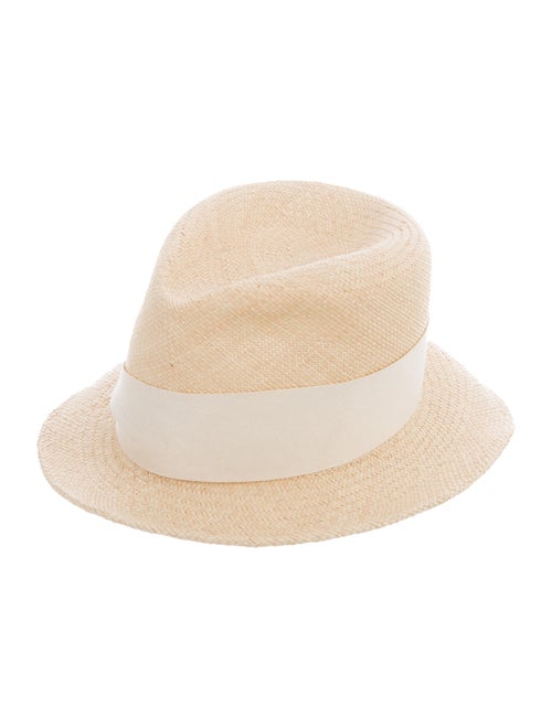 Eugenia Kim Straw Fedora Hat Tan