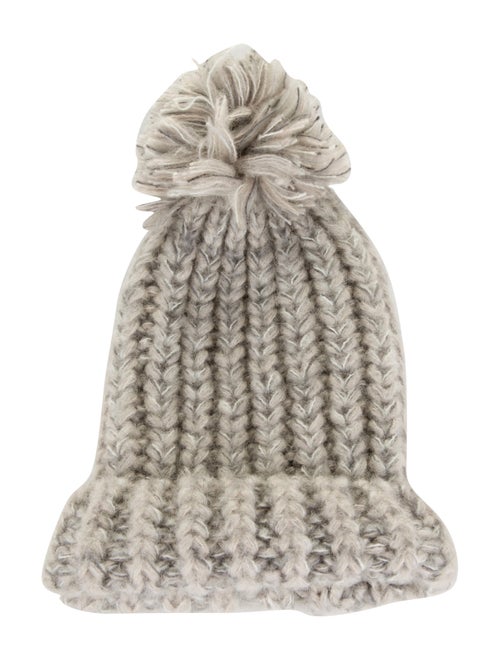 Eugenia Kim Knit Pom-Pom Beanie Grey