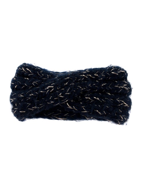 Eugenia Kim Wool Cable Knit Headband Blue