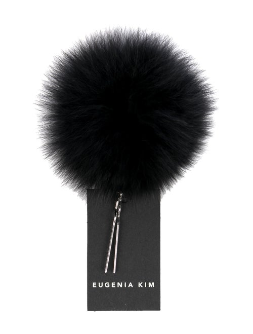 Eugenia Kim Anastasia Fur Pin Black