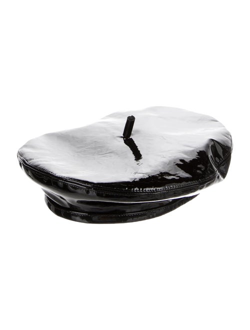 Eugenia Kim Carter Patent Leather Beret Black