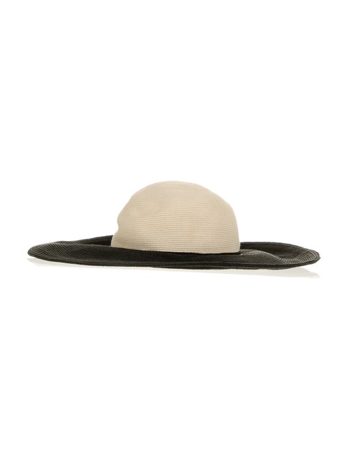 Eugenia Kim Straw Wide Brim Hat Black