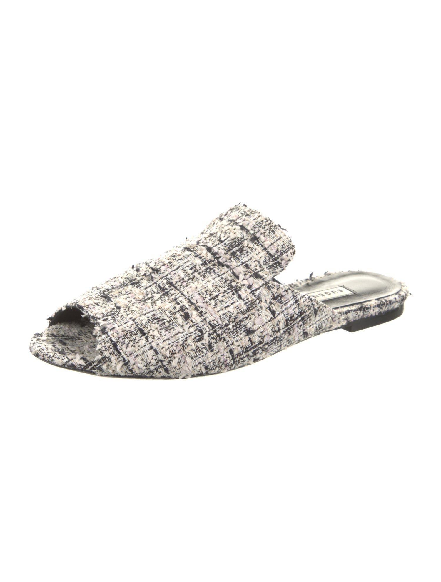 Eugenia Kim Tweed Tweed Pattern Mules