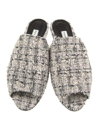 Eugenia Kim Tweed Tweed Pattern Mules