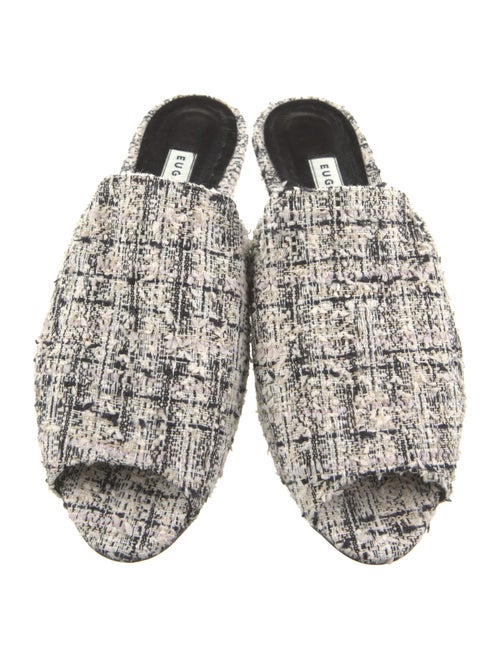 Eugenia Kim Tweed Tweed Pattern Mules