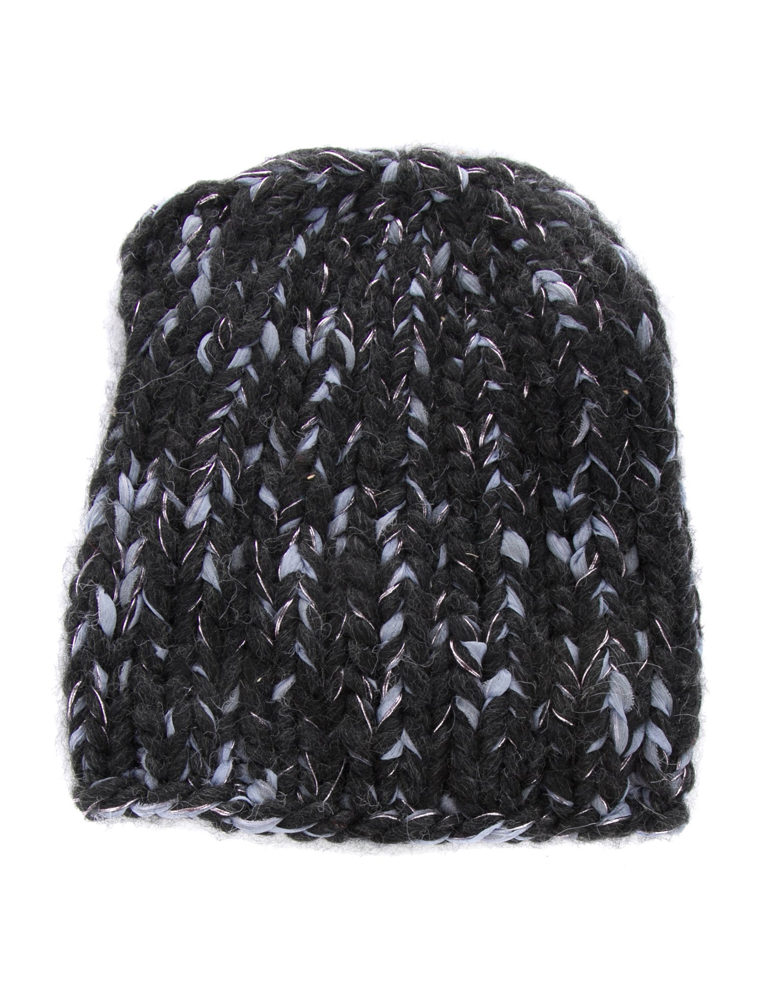 Eugenia Kim Silk Chiffon and Metal Yarn Beanie w/ Tags