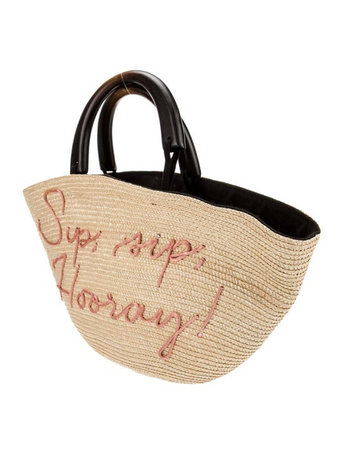 Eugenia Kim Straw Top Handle Bag