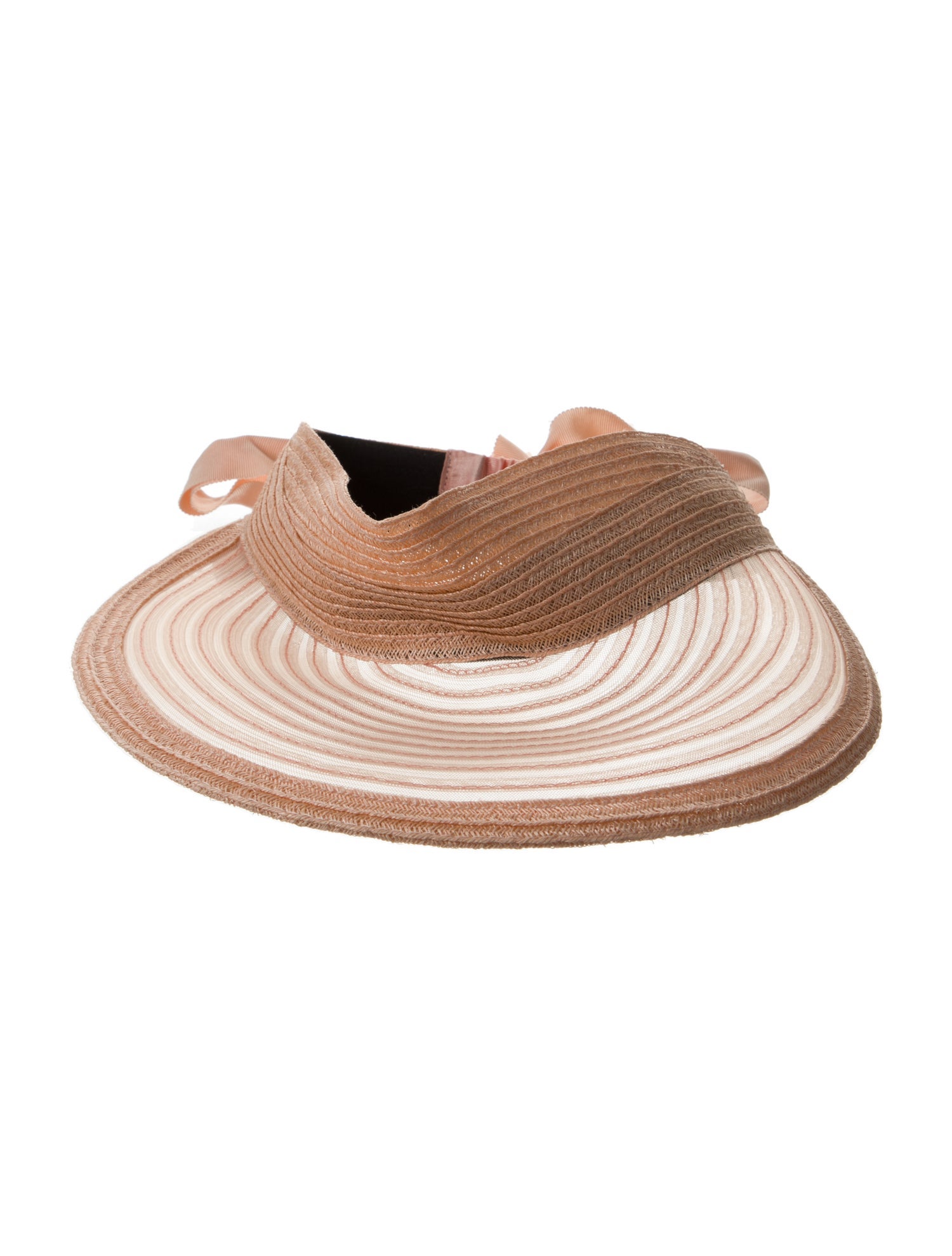 Eugenia Kim Pink Metallic Wide Brim Hat w/ Mesh Accent At Brim