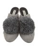 Eugenia Kim Suede Pom-Pom Embellishments Mules