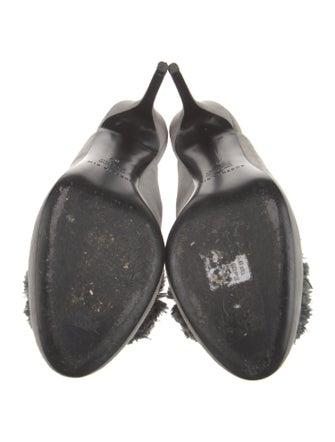 Eugenia Kim Suede Pom-Pom Embellishments Mules