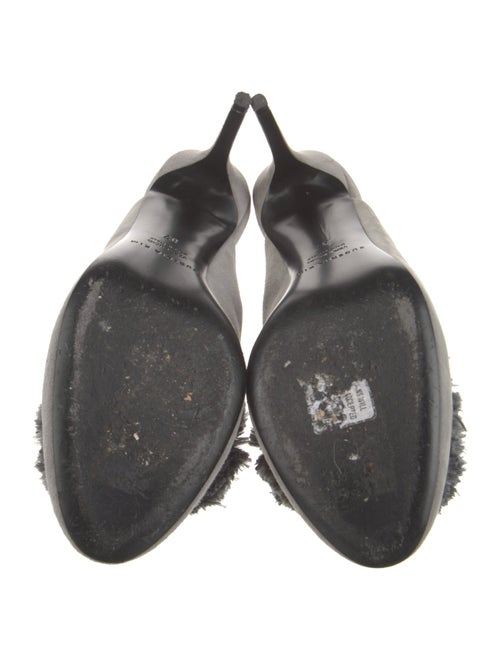 Eugenia Kim Suede Pom-Pom Embellishments Mules