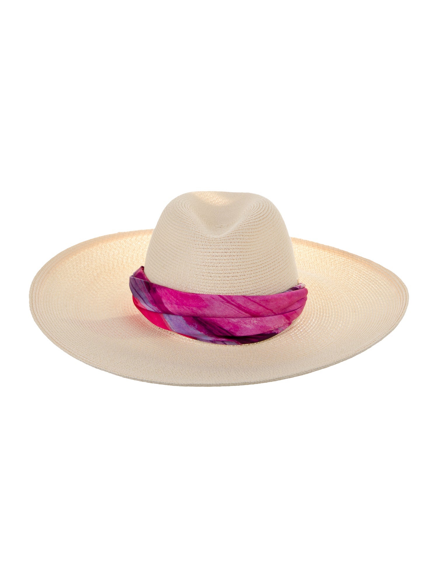 Eugenia Kim Scarf Accent Wide Brim Hat w/Tags