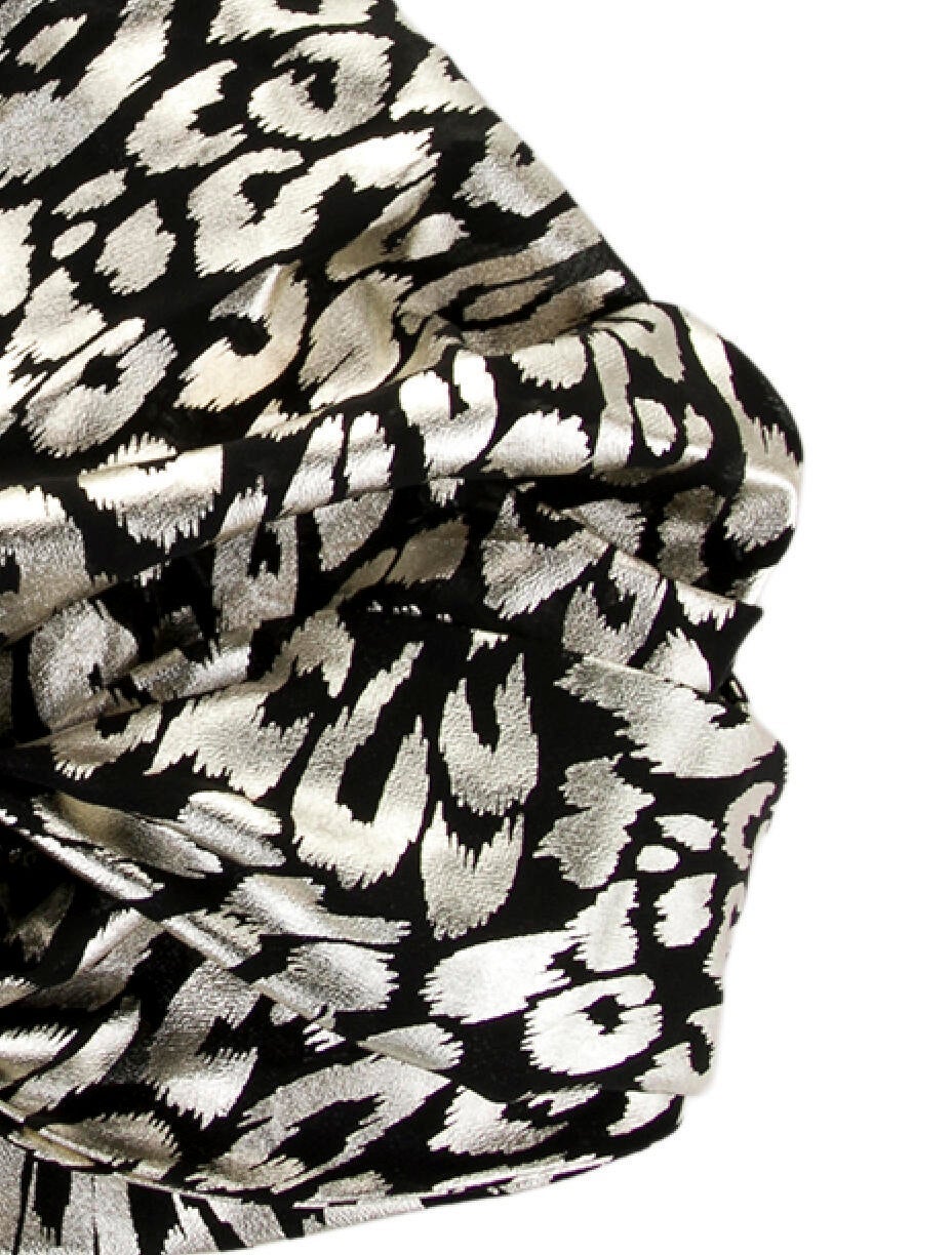 Eugenia Kim Metallic Leopard Print Head Scarf w/Tags