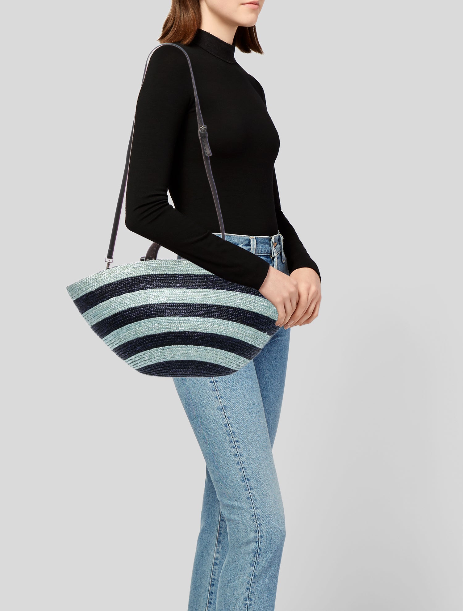 Eugenia Kim Straw Shoulder Bag