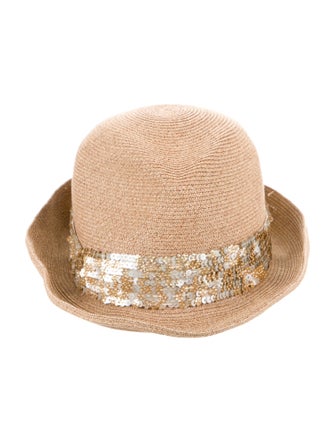 Eugenia Kim Sequin Embellished Raffia Sun Hat