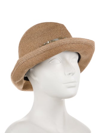 Eugenia Kim Sequin Embellished Raffia Sun Hat