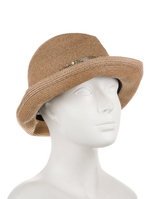 Eugenia Kim Sequin Embellished Raffia Sun Hat
