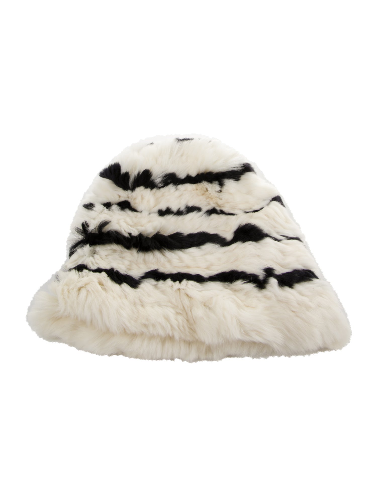 Eugenia Kim Striped Fur Beanie