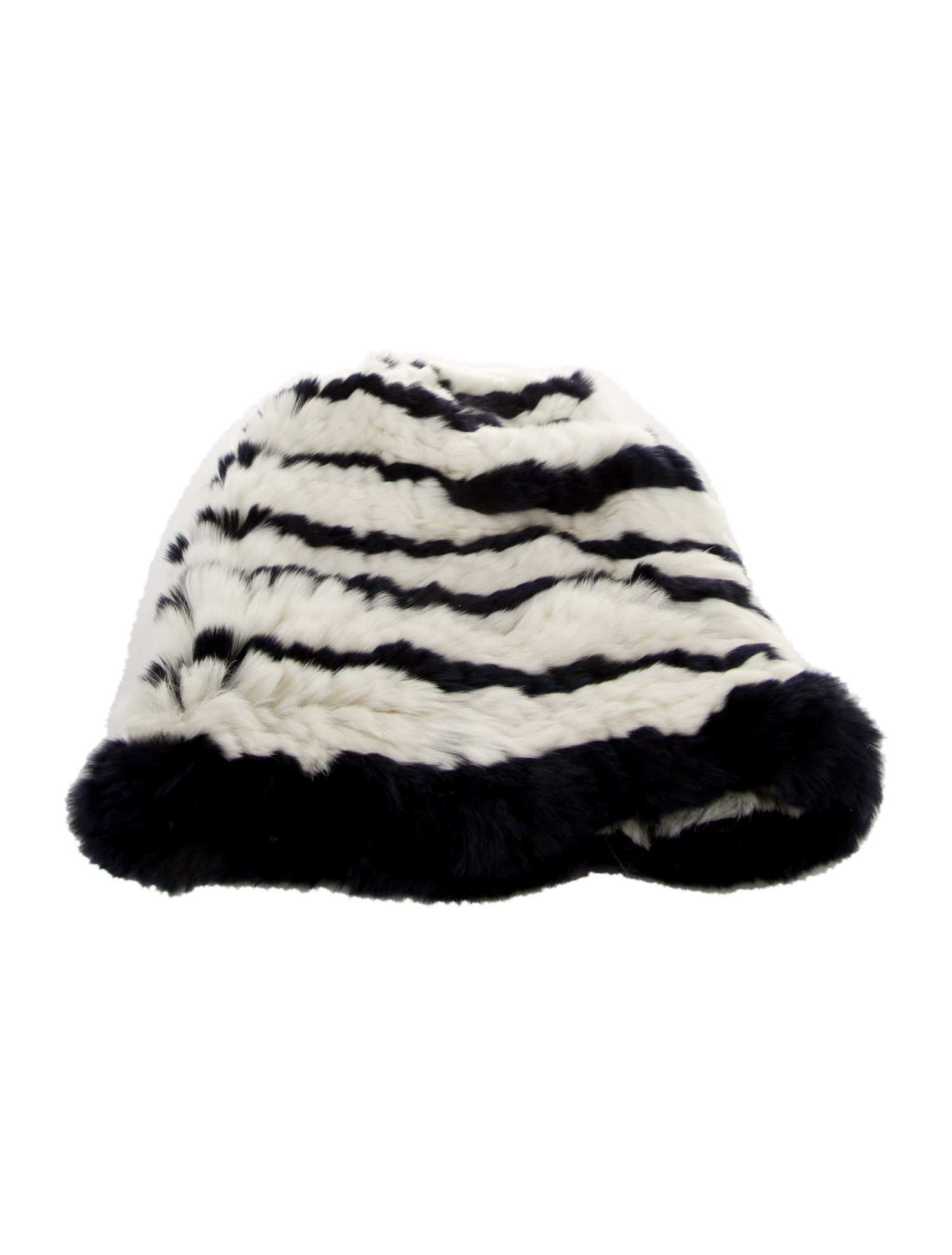 Eugenia Kim Striped Fur Beanie